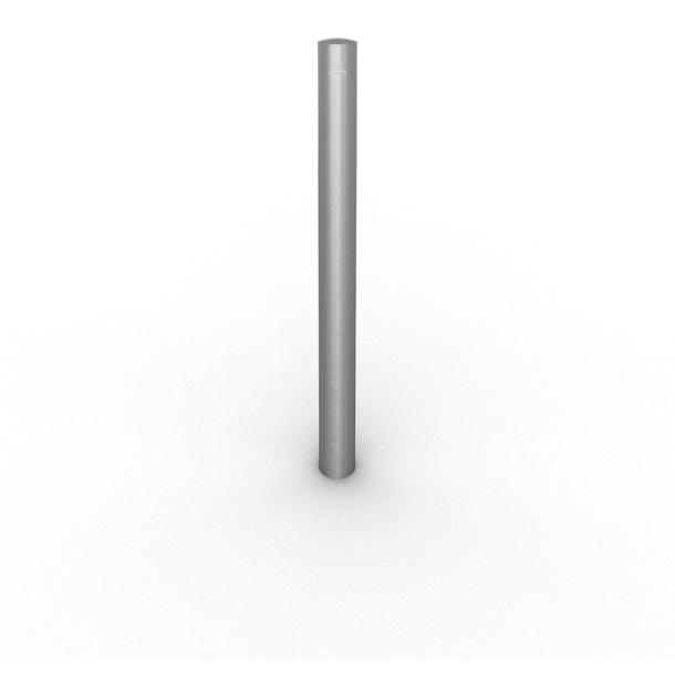 Rustfri st�lstolpe | � 76 mm | uden dekorativ ring | fastmonteret, til indst�bning i beton | samlet l�ngde: 1200 mm | uden l�s | uden �je